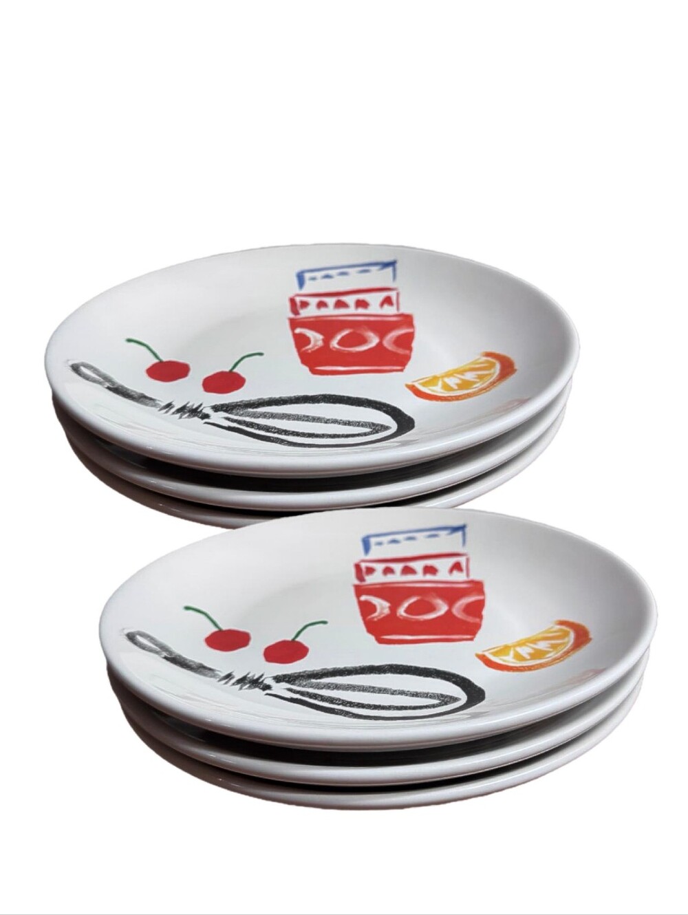 Sey Of 6 Kate Spade New York By Lenox "All In Good Taste" Pretty Pantry Plates